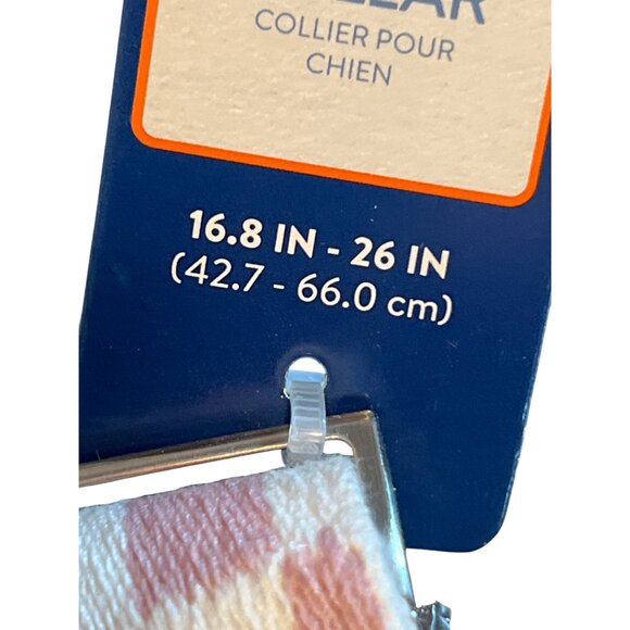 Top Paw Pet Dog Collar Mauve Pink White Checkered Adjustable Size Large NWT - Picture 5 of 5